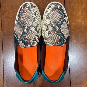 Cole Haan Snake Print Slip-on Sneakers